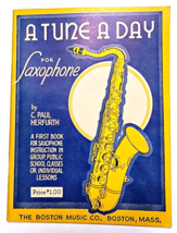 A Tune A Day For Saxophone Music Book Paul Herfurth 1945 - $9.95