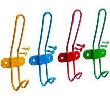 Coat Hangers Coat Rack For School Bags, Coats, Jackets - Set Of 4 Colorful Wall  - $25.99