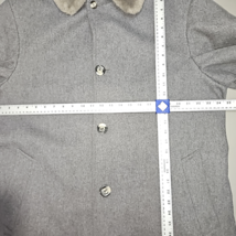 Vintage Pendleton Pure Virgin Wool Mens Coat Size 44 faux fur collar  image 14