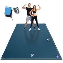 Extra Large Exercise Mat 9&#39; x 6&#39; x 7mm, High-Density Workout Mats for Home Gym F - £334.60 GBP