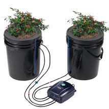 VEVOR DWC Hydroponics Grow System, Deep Water Culture 5-Gallon 2 Buckets - $71.99