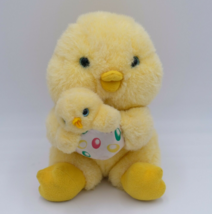 Avon Mom &amp; Baby Chick Plush Yellow 8&quot; Stuffed Animal Toy Easter 1994 Vin... - $11.27