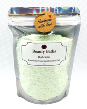 Lemon Peppermint Bath Salts Epsom Salt bath soak body soak holiday gift ... - $7.43