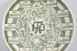 Mount Clemens USA 70s Art China Zodiac Four Seasons Calendar Plate 1973 ... - £23.73 GBP