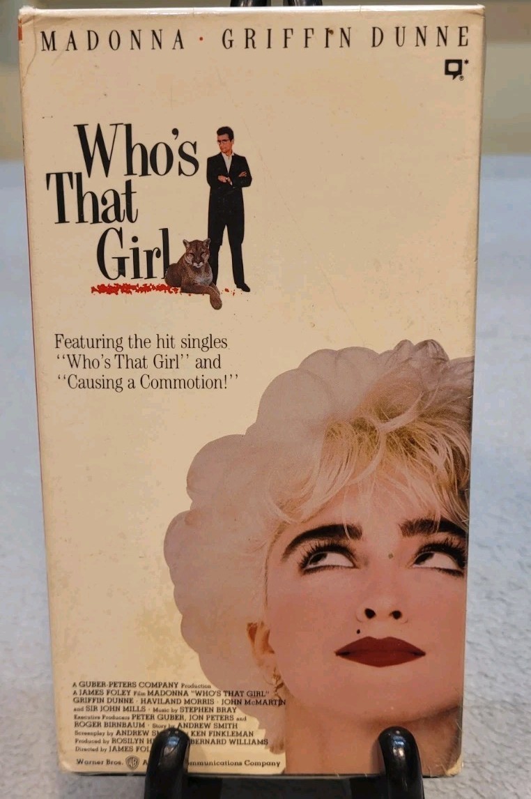 Who&#39;s That Girl (VHS 1987 Warner Brothers) Madonna~Griffin Dunne~Sir Joh... - $7.91