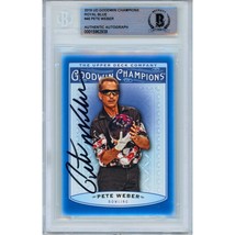 Pete Weber 2019 Upper Deck Goodwin Champions On-Card Auto PBA Bowling BGS Slab - £100.77 GBP