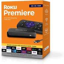 Roku Premiere | HD/4K/HDR Streaming Media Player, Simple Remote and Premium HDMI - $46.99
