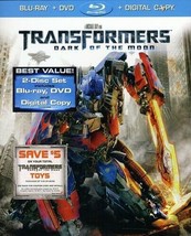 Transformers Dark of the Moon Two Disc Blu-ray DVD Combo Bluray GOOD - £4.26 GBP