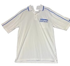 Nike UK Kentucky Polo Shirt White Blue Mens Size Small Golf Work New with Tags - £10.85 GBP