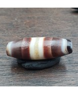 Amulette en agate bonbon naturelle du Moyen-Orient du Yémen rare et unique - $1,612.73 MXN