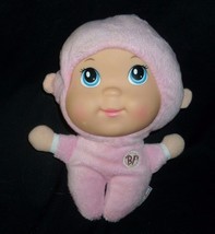 8&quot; Goldberger Babys First Tippy Pink Doll Rattle Stuffed Animal Plush Toy Soft - £18.65 GBP