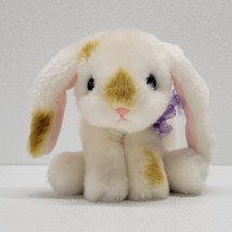 Vintage Tyco Bunny Bunny Bunnies White Rabbit Plush Yellow Brown Spots - Rare! - £106.50 GBP