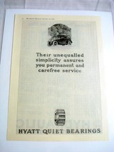 1919 Ad Hyatt Quiet Bearings For Autos - £7.10 GBP