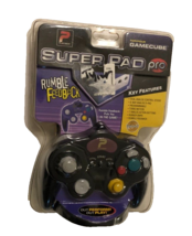 Nintendo Playtech Super Pad Pro Gamecube Controller PGC002 Black New Sealed - $16.12