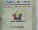 Korea House Menu Charlotte Pike in Nashville Tennessee - £13.99 GBP