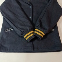 Jan Stanper Regular Women's Black Full Zip Snap Button Coat Size Medium image 11