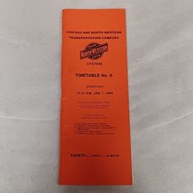 Chicago North Western Employee Timetable No 6 1984 - $14.95