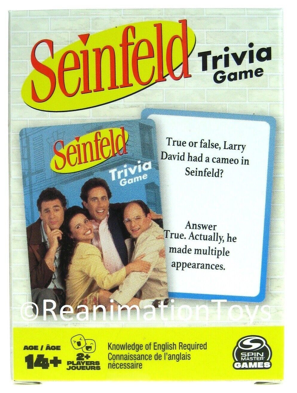 Primary image for Vintage Seinfeld 90's Sitcom TV Comedy Show 53 Card Trivia Game Factory Sealed