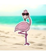 Flamingo Vinyl Bumper Sticker: Perfect for metal surfaces like fridges, ... - $6.88