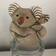 Artesania Rinconada Koala Mom &amp; Baby Pottery Figurine – Uruguay Marsupial - £13.84 GBP