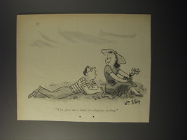 1953 Cartoon by William Steig - You give me a kind of religious feeling - £14.78 GBP