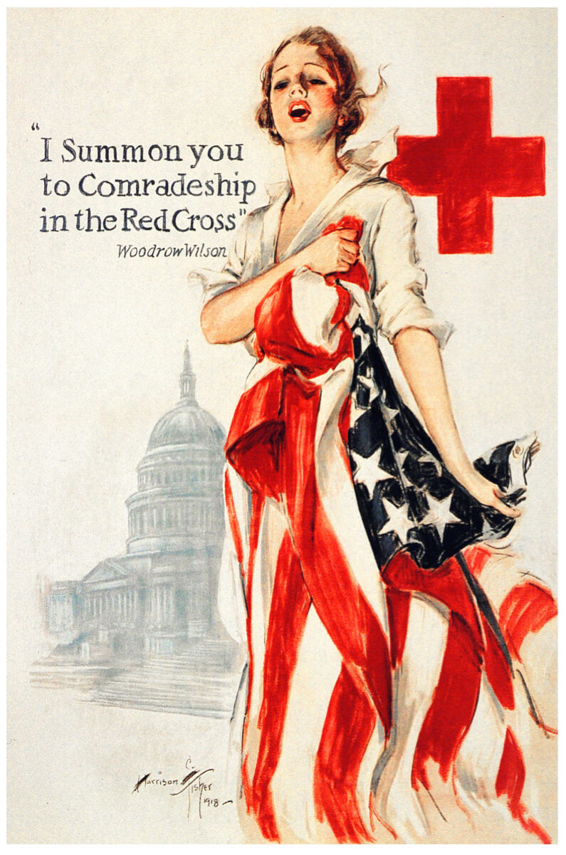American Vintage Decoration  Design Poster.Red Cross.Home art Decor 844i