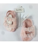 Nicole Miller Toddler Girls Pink Slide Sandals Faux Fur Buckle Strap Sz 9 - $18.82 CAD