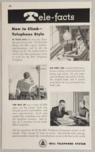 1951 Print Ad Bell Telephone System Lineman to President of Company - $16.09