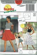 Burda Sewing Pattern 4511 Skirt Misses Size 34-44 - £5.38 GBP