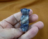 Y-BEA-ST-563) Blue gray sodalite BEAR GEM stone FIGURINE gemstone bears ... - $18.69