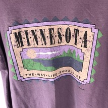 Vintage Tee 90s Minnesota XL Single Stitch USA Shirt The Way Life Should Be - £19.74 GBP