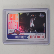 Ben Wallace #JC-1 Detroit Pistons Insert Card 2003-04 Topps Justice Court - £6.49 GBP
