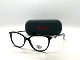 HARLEY DAVIDSON WOMEN Eyeglasses FRAME HD 0562 001 BLACK 52-15-140MM /CASE - $33.83
