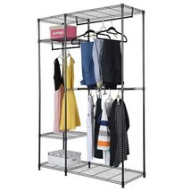 48"x18"x71" Closet Organizer Garment Rack Portable Clothes Hanger Home Shelf - £107.77 GBP