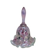 Pink Fenton Bell Ruffled Edge Flower Hand Painted Signed - $32.99