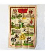 Treasure Houses of England Souvenir Map Linen Tea Towel Wall Hanging by ... - $32.51 CAD
