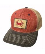 Crab Patch Mesh Red Snapback Cap Hat - $24.95