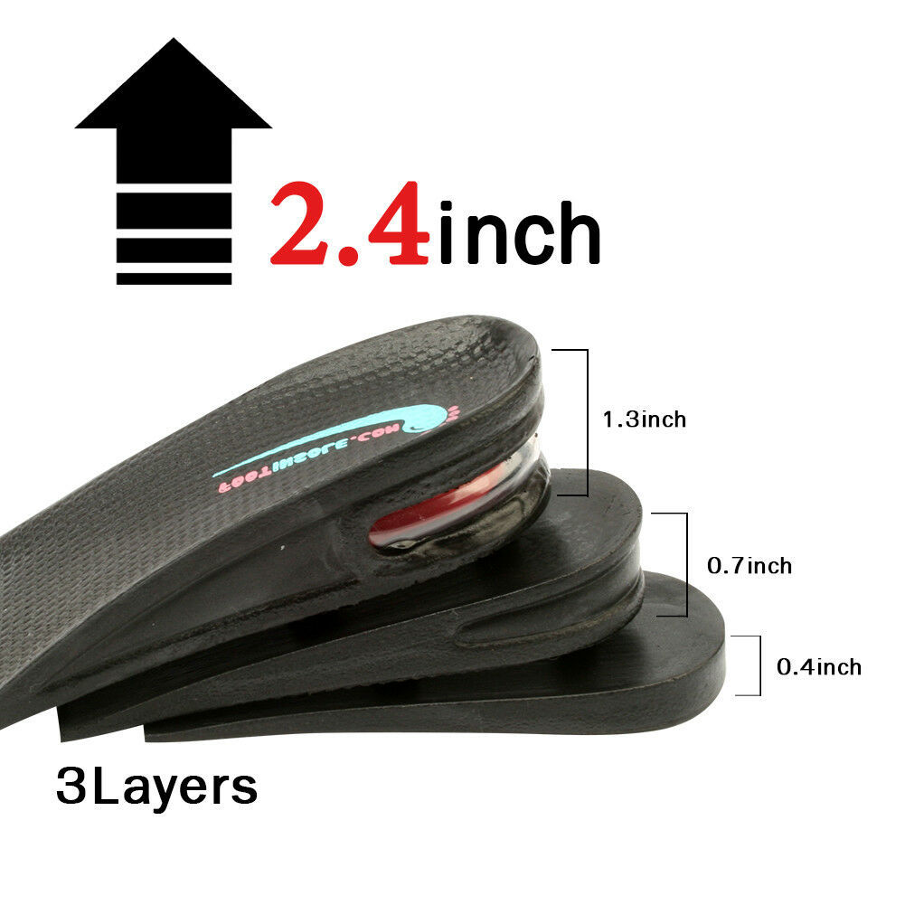 Footinsole Air up Height Increase Shoe Insoles Heel Lift Inserts Unisex