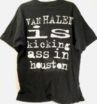 Van Halen Vintage &#39;93 Tour Kicking Ass Houston Black 2-Sided Vintage T-Shirt XL - £151.76 GBP