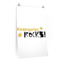 Kindergarten Rocks, Back to School Premium Matte vertical posters - £10.09 GBP