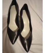 1.State Women&#39;s Size 11M Black Faux Leather Block Heels - £16.92 GBP