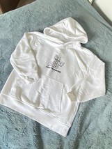 Zara kids boys hoodie in white and black print size 8 years - $9.93
