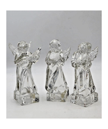 3 Mikasa Herald Collection Angelic Mandolin, Harp &amp; Violin Crystal Figur... - $1,307.00 MXN
