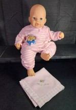 Vintage Chou Chou Baby Doll With Original Outfit and Blanket Zapf Creation RARE - £55.05 GBP