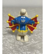 Vtg 1982 GALOOB Smurf Peyo Hang Glider Wings Wind-up Toy. Walking. Cartoon - £7.69 GBP