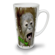 Feed me Monkey Joke NEW White Tea Coffee Latte Mug 12 17 oz | Wellcoda - £18.10 GBP+