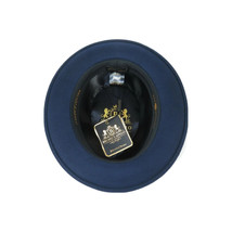 Mens Bruno Capelo Dress Hat Australian Wool Crushable Fedora Giovani UN102 Navy image 7
