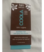 COOLA Sunless self Tan Face Serum Anti-Aging 1.7oz 50mL ORGANIC Piña Col... - $37.58 CAD