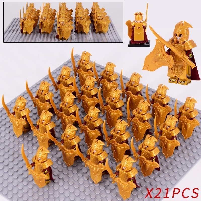 The Hobbit The Silvan Elves Army The Mirkwood Elf Soldiers 21pcs Minifigure Toys