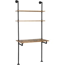 Wall Mount Desk, Ladder Desk, Shelf Desk, Industrial Desk, Wall Table, Computer  - £128.32 GBP